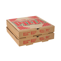 Boîtes à pizza de restauration rapide en plastique biodégradable, boîte d'emballage de pizza de hamburger de bagasse créative écologique