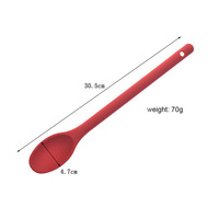 Bestseller Silikon-Rührlöffel Küchenlöffel Antihaftbeschichtet Hitzebeständig Langer Griff für Einfaches Rühren und Kochen
