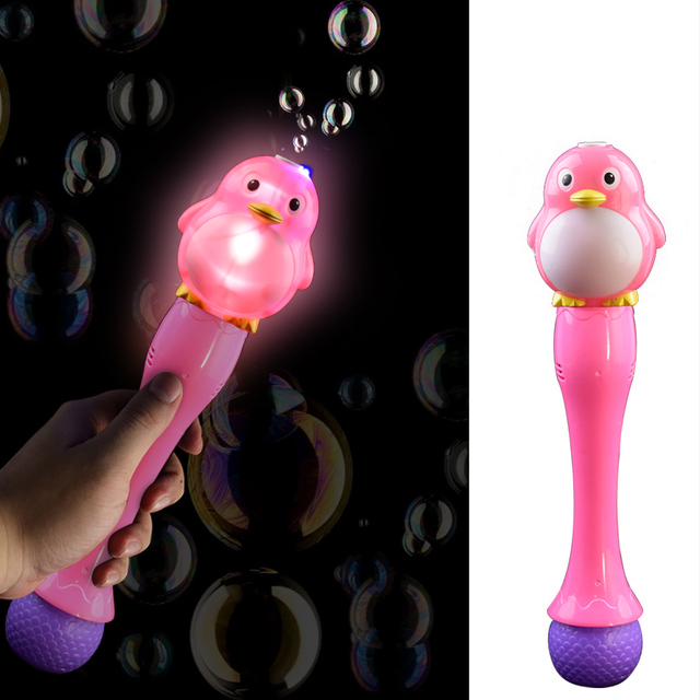 Unicorn LED Electric Water Gun with Bubble Wand-Outdoor Summer Toy for Kids ABS & One Bottle Bubbles Parent-child Activities
