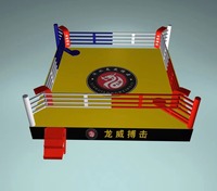 Ensemble complet de ring de boxe de qualité commerciale, durable, avec escaliers et protections d'angle, pour compétitions de boxe et de MMA