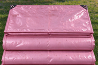 Bâche tissée enduite robuste, imperméable, en plastique, pour couverture de toit extérieur