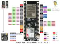 Module sans fil WiFi BT ESP32 TTGO T-Call V1.3 avec antenne GPRS et carte SIM SIM800L