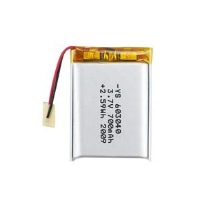 403040 303040 באיכות גבוהה 503040 703040 803040 903040 103040 603040 3.7v <span class=keywords><strong>700mah</strong></span> סוללה פולימפולימר 063040 עם pcm ו-ntc - Product Image 1