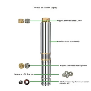 Pompe submersible solaire hybride 3HPAC/DC, nouveau modèle avec turbine et canal d'<span class=keywords><strong>eau</strong></span> élargis, débit élevé de 22 m³/h, plus haute efficacité énergétique - Product Image 6