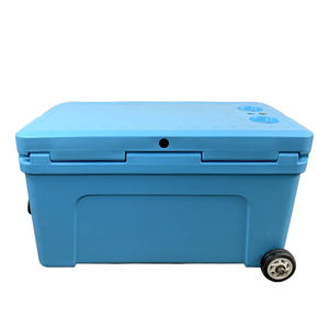 Glacière TOLEE 40L, très vendue, écologique, en plastique isolé, grande glacière rigide pour la pêche et les aliments, avec roues - Product Image 3