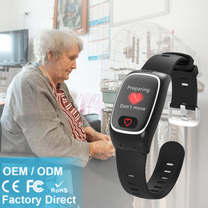 Montre connectée pour personnes âgées L16, détection de chute, appel SOS, suivi GPS, boussole, carte SIM, étanche IP67, suivi d'activité, montre pour seniors - Product Image 1