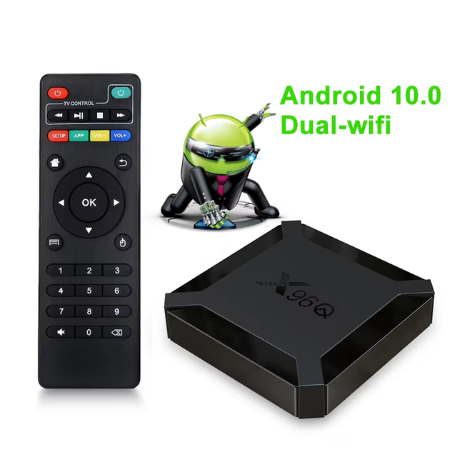 Factory X96Q Streaming Smart TV Box Free Test 4K OTT Media Player Allwinner H313 X96 Wifi Tvbox STB Set-top Box