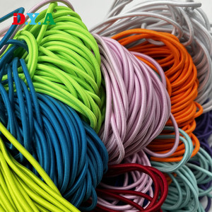 Nhà Máy Cổ Phiếu Bán Buôn 2Mm 2.5Mm 3Mm Dây Sốc Polyester Cao Su Trang Trí Màu Vòng Dây Đàn Hồi Cho Giày May Mặc Túi - Product Image 1