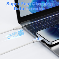 Cable USB Tipo-C de 1m para iPhone 17 y Computadora, Material TPE, Transferencia de Datos de Alta Velocidad y Carga Rápida, Gran Venta TKT