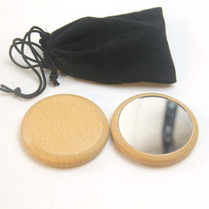 Gương Mini Đựng Mỹ Phẩm Cầm Tay Logo Tùy Chỉnh Gương Bỏ Túi Tròn Nhỏ Dễ Thương Gương Trang Điểm Nhỏ Bằng Gỗ Số Lượng Lớn - Product Image 4