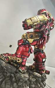 Figura de acción de la película Marvel de tamaño medio, popular, de fibra de vidrio, tamaño real, modelo MK44, para decoración. - Product Image 5