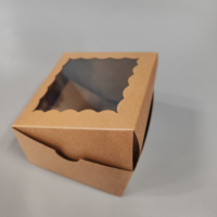 Boîtes à macarons personnalisées biodégradables de qualité alimentaire en kraft transparent avec fenêtre en PET, fermeture magnétique, poignée, écologiques, multi-usages, de luxe