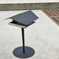 Mangeoire à oiseaux JH-Mech à grande capacité, facile à nettoyer, avec compartiment métallique, alimentation multi-ports, support durable, protection contre les intempéries