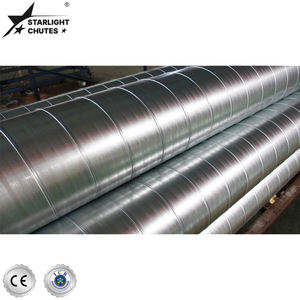 STARLIGHT CHUTES SC Conduit d'air en spirale en acier galvanisé Installation facile Longueur personnalisable Formes rondes/rectangulaires <span class=keywords><strong>pour</strong></span> les systèmes - Product Image 4