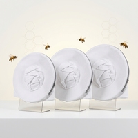 Combinaison et chapeau d'apiculteur blancs prêts à l'emploi, vêtements anti-piqûres avec soutien pour l'apiculture, état neuf