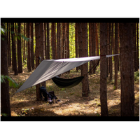Abri de Tente Baldaquin Imperméable Léger en Bâche de Camping, Pare-Pluie pour Hamac Suspendu, Personnalisable avec Logo, pour Randonnée, Événements Extérieurs et Voyage