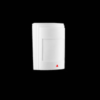 Sistem Alarm maling keamanan rumah, Sensor gerakan manusia PIR detektor inframerah berkabel 12V putih dalam ruangan