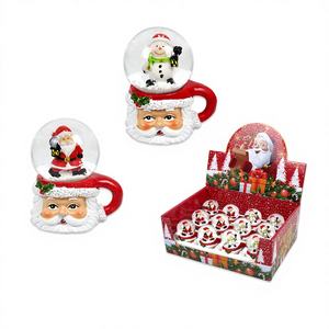 ลูกโลกน้ำ "X2" สำหรับคริสต์มาสปรับแต่งได้3 "พร้อมอุปกรณ์ตกแต่งโต๊ะทำด้วยมือรูปซานตาคลอส144ชิ้น/12DIS cs (12) /cs - Product Image 1