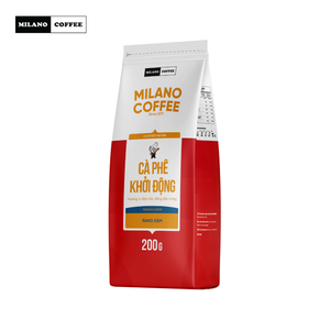 Café moulu Robusta du Vietnam torréfaction foncée, marque privée, vente en gros, 200g, avec beurre et sel iodé, OEM - Product Image 1