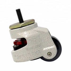 Roulettes industrielles pivotantes en caoutchouc avec frein 3 4 5 6 8 Roulettes à plaque supérieure de 10 pouces pour meubles de chariot d'établi - Product Image 6