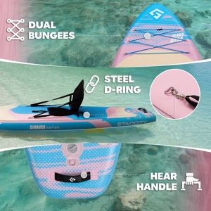 P.F. 2026 New Series Paddle Board Ultra Stable Sup Daska 420lb <b>Inflatable</b> Stand up for Waterplay Surfing SC08/6 Wide Board 11'x3 - Product Image 5