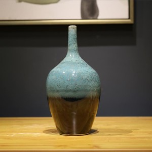 Venta al por mayor de jarrón de cerámica de lujo Chinoiserie jarrón gradiente rampa jarrón de cerámica - Product Image 3