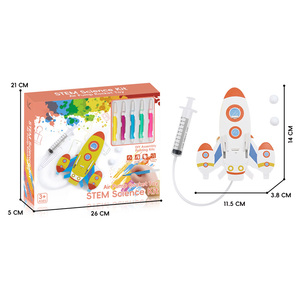 Giochi di Puzzle Creativi per lo Sviluppo del Pensiero, Kit Scientifico STEM Fai-da-Te, Modello di Razzo con Pompa ad Aria, Puzzle 3D - Product Image 6