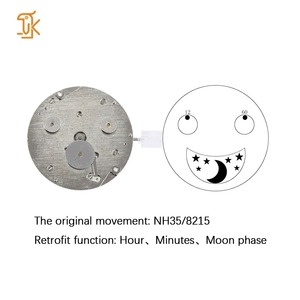 Movimiento de Reloj NH35 Modificado, Disco con Diseño Joker, Fase Lunar, Calibre Automático para Suministro de Marcas Personalizadas - Product Image 2