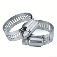 Serre-tuyau réglable en acier inoxydable à vis sans fin 6-29 mm