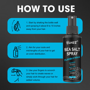 60ml Hydrolyzed Red Algae Extract Sea Salt <strong>Hair</strong> Spray for Men Texturizing Styling <strong>Waves</strong> Strong Moisturizing Natural Shine - Product Image 5