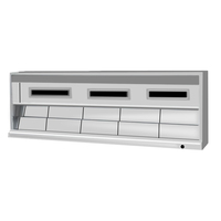 Hotte d'extraction murale en acier inoxydable 304 poli pour cuisine commerciale, capot de ventilation et d'extraction de fumée pour restaurant