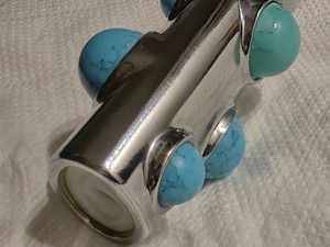 Custodia per Accendino <span class=keywords><strong>BIC</strong></span> J6 all'ingrosso, alla moda, color turchese, con movimento a diamante e borchie, per donna - Product Image 5