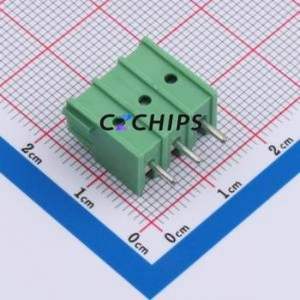 1935789 <b>Screw</b> Terminal <b>Block</b> Through hole Component (THT),P=5mm Connector ( Construction: 1x3P )( Pitch: 5mm )( Color: Green ) - Product Image 2