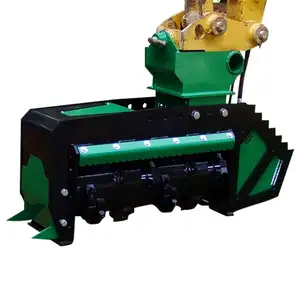 Chargeuse compacte et tête déchiqueteuse d'arbre robuste fabrication de défrichage mulcher forestier pour mini pelle