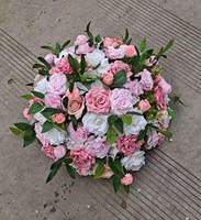 Fleurs artificielles en soie, roses blanches, 30 cm, 40 cm, 50 cm, 60 cm, 70 cm, 80 cm, décoration de centre de table de mariage, boule de fleurs