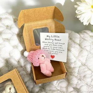 Mini Orsacchiotto Tascabile, Piccolo Peluche per Supporto Emotivo, Regalo con Scatola per le Festività - Product Image 4