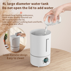 Humidificateur ultrasonique 4L à brume chaude, remplissage par le haut, pour usage domestique - Product Image 2