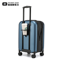 Valise de voyage multifonctionnelle de luxe en PC, pliable et tendance, avec roues universelles et extensible