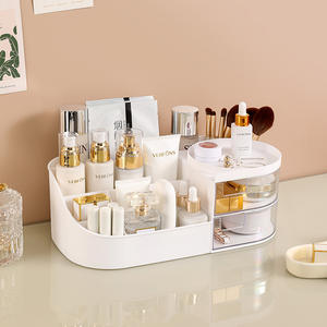 Coiffeuse de bureau moderne Boîte de rangement pour cosmétiques Support en PP pour rouge à lèvres Miroir Organisateur de produits de soins de la peau Tiroir de bureau - Product Image 6