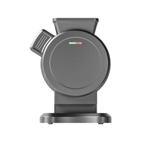 Gaufrier belge en acier inoxydable 900W, plaques antiadhésives, contrôle de la coloration, extérieur froid au toucher, anti-débordement, double arrêt automatique