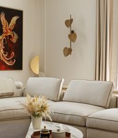 Décoration murale moderne nordique créative en métal en forme de feuilles pour l'intérieur de la villa, la maison, la chambre à coucher
