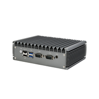 Mini PC compact sans ventilateur OEM N100 puissant, design robuste, triple affichage 4K, ports d'entrée/sortie riches pour affichage numérique et kiosque