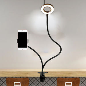 Lumière d'appoint annulaire 3-en-1 avec microphone et clip, éclairage LED portable à contrôle par interrupteur, alimenté par USB pour <span class=keywords><strong>TikTok</strong></span>, diffusion en direct, selfie et photographie - Product Image 4