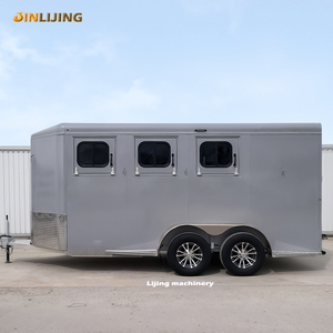JINLIJING Remolques multifonctions pour chevaux Remolques pour caballos Remorque entièrement équipée Street Mobile Bar Fast Food Truck <span class=keywords><strong>Van</strong></span> on Wheels - Product Image 1