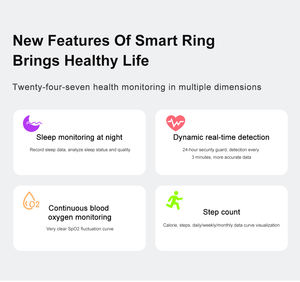 OEM S2 Anillo inteligente de moda Rastreador de actividad física Monitor de sueño de oxígeno en sangre para mujeres Anillos inteligentes Anillo de acero inoxidable para hombres - Product Image 4