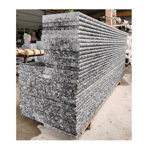 <strong>Factory</strong> Supplier Popular China Sea Wave Spray White Grey G4118 <strong>Granite</strong> Bullnose Stairs Tread and Countertop <strong>Slab</strong> Cheap Prices - Product Image 1