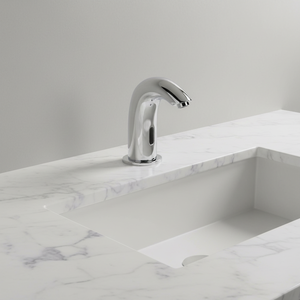 Robinet de lavabo de salle de bain sans contact à capteur automatique chromé avec robinet de salle de bain mains libres alimenté par prise, liste Cupc - Product Image 5