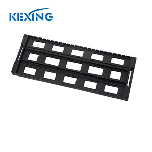 Étagère de stockage de circuits imprimés ESD en matériau PP conducteur antistatique durable pour salle blanche, 25 emplacements, 1 niveau, longueur 435 mm - Product Image 1