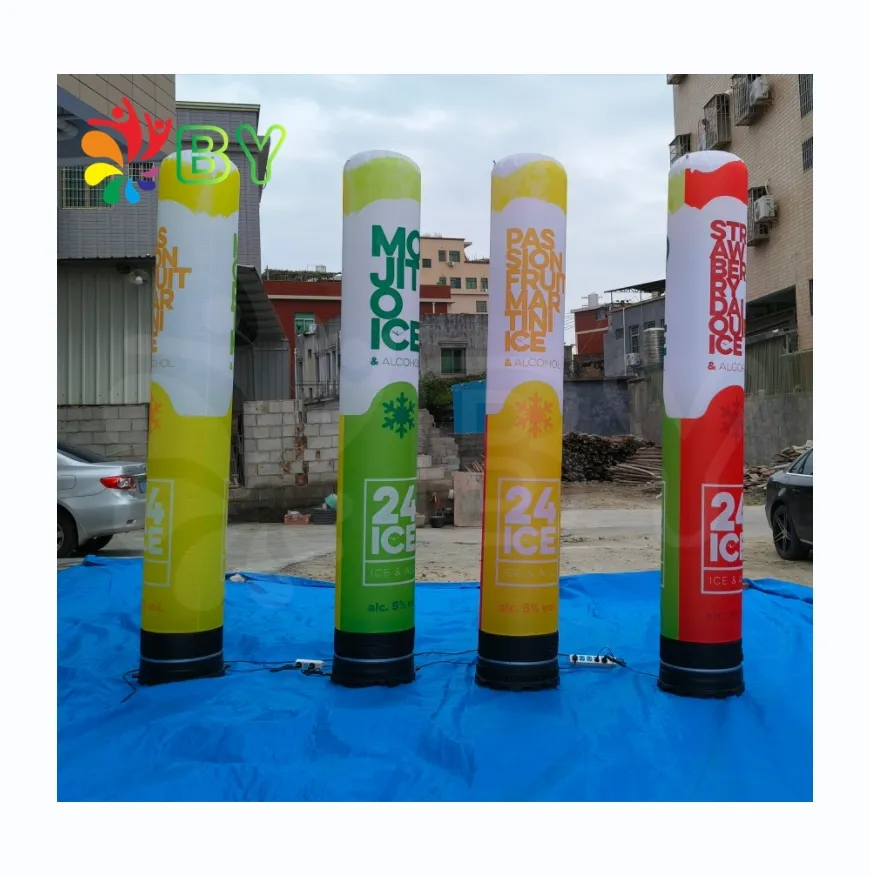BOYAN Led Inflatable Pillar Light Column Tube For Wedding Party Inflatable Air Filled Air Column