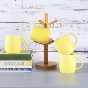 Minimalist Nordic <b>Ceramic</b> <b>Mug</b> Yellow Solid Color Single Piece Gift <b>Mug</b> For Coffee Water Drinks - Product Image 1
